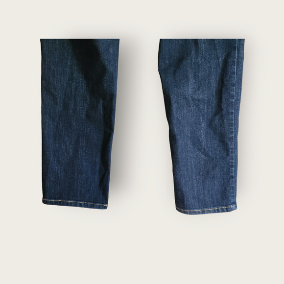 Chico's Platinum Straight Mid-rise Dark Wash Jeans Size Chicos 1.5/US 10 Short - Picture 5 of 7